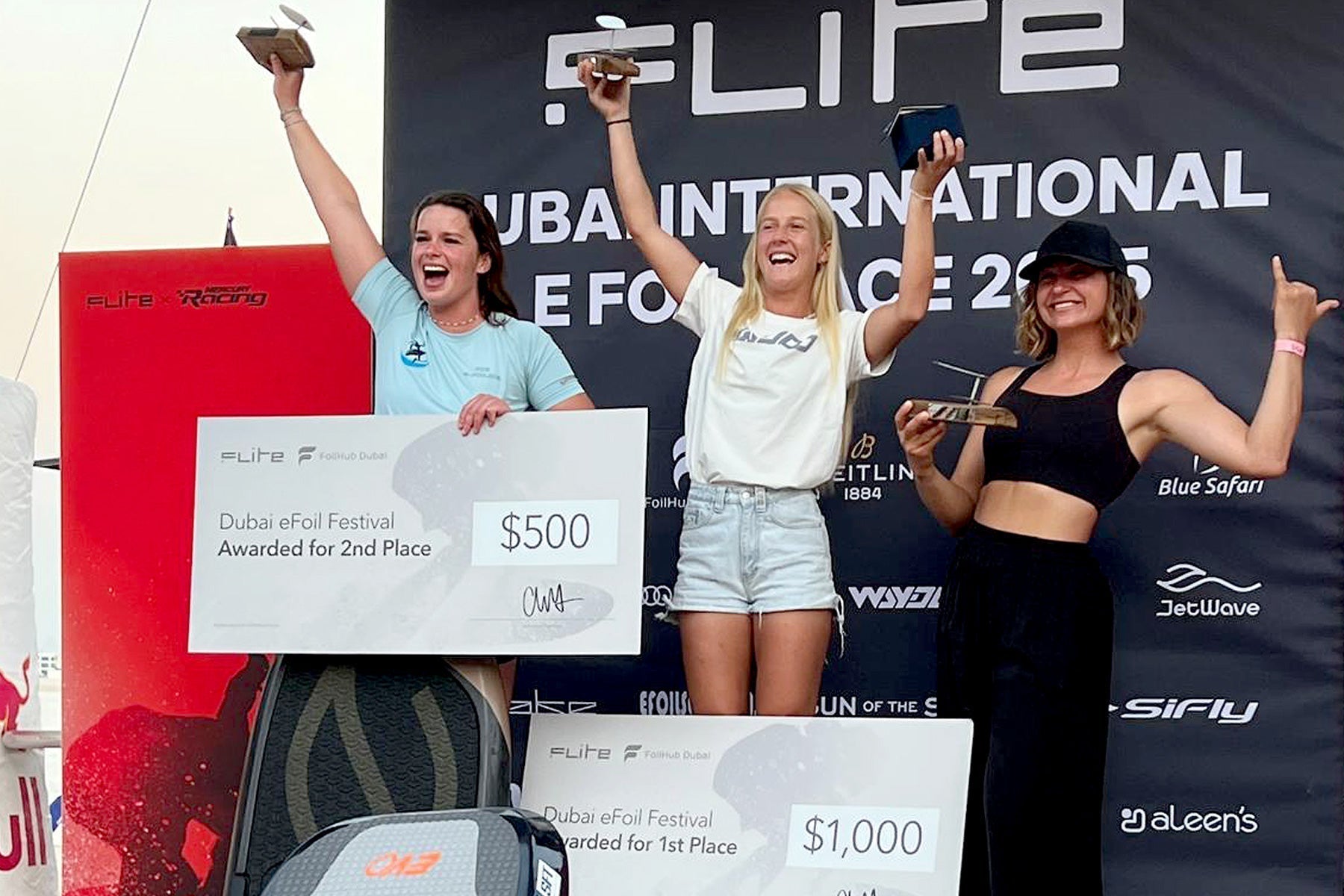 JetWave rider Laura Jil Kurmann takes 2nd place in eFoil Racing League, Dubai